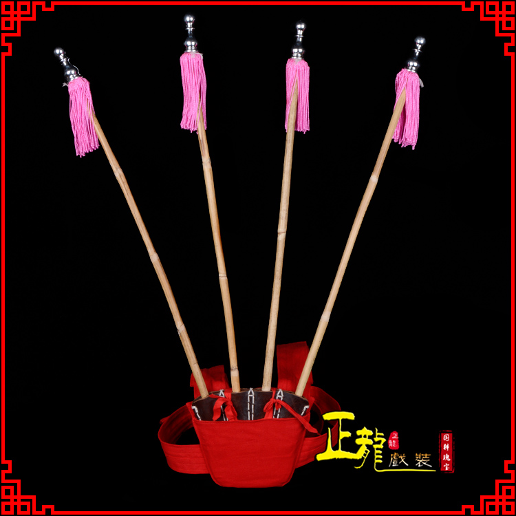 临朐戏装戏曲用品靠旗男女大靠 靠板 正宗牛皮旗杆旗架