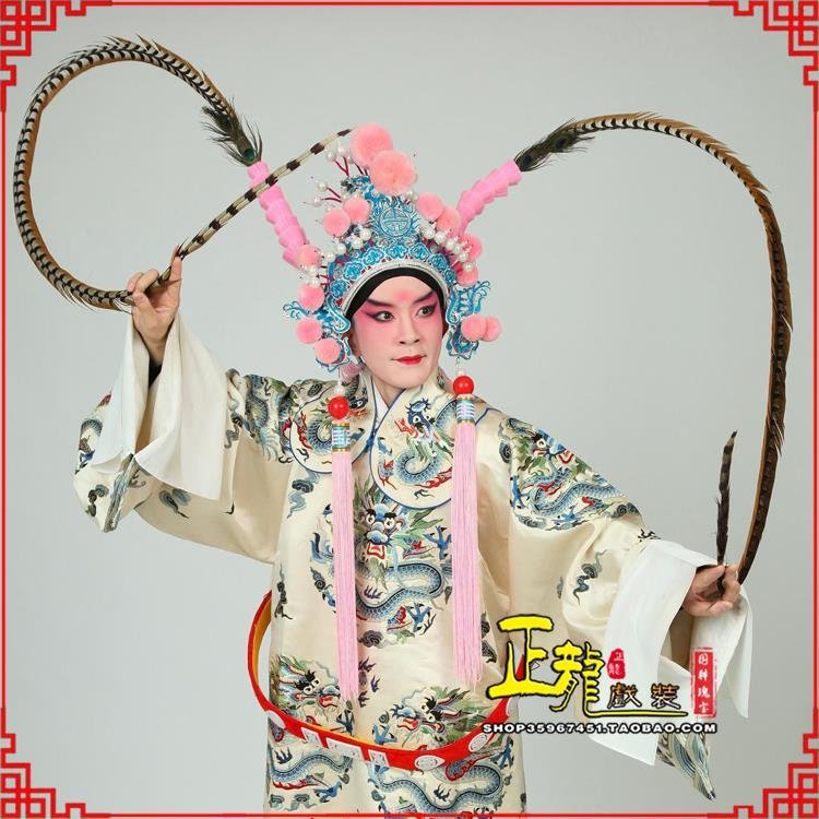 临朐京剧戏曲道具用品舞台演出精品羽毛雉鸡毛 翎子